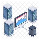 Base De Datos Del Sistema Visualizacion De Bases De Datos Visualizacion De Centros De Datos Icono