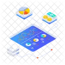 Visualizacion De Datos Estadisticas Analisis Icono