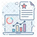 Visualizacion De Datos Analisis De Crecimiento Beneficios Empresariales Icono