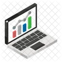 Mercado De Valores Datos En Linea Analisis De Datos Icono