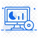 Visualizacion De Datos Monitoreo De Datos Analisis De Datos Icono