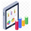 Analisis Movil Analisis De Datos Visualizacion De Datos Icono