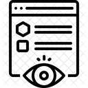 Visualizado Site Optico Ícone
