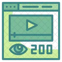 Visualizador De Video Visualizador Dados Ícone