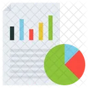 Visuelle Daten Geschaftsplan Analytik Symbol