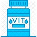 Vitamin Bottle Capsules Icon