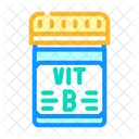 Vitamin B Vitamin Jar Vitamin Pills Icône