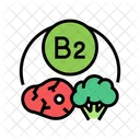 Vitamin B 2 Vitamin Mineral Icon