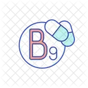 B 9 Saure Vitamin Symbol