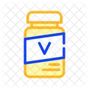 Vitamin Bottle Cat Icon