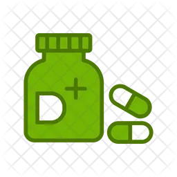 Vitamin Bottle  Icon