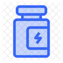 Vitamin Bottle Gym Exercise Icon