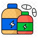 Vitamin Bottle Vitamin Jar Supplement Icon