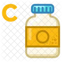 Icon Tablets Jar Vitamin C Medicne Health Icon