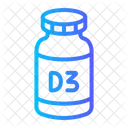Vitamin D Healthcare And Medical Pills Icon