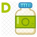 Icon Tablets Jar Vitamin D Medicne Health Icon