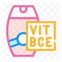 Vitamin Sunscreen Cream Icon