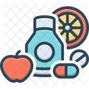 Vitaminas Tableta Calcio Icono