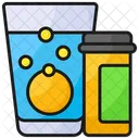 Vitamine Erganzung Glas Icon