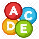 아이콘 비타민 Acde 의학 건강 아이콘