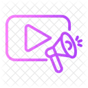 Ao Vivo Video Player De Video Ícone