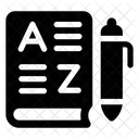 Vocabulary Dictionary Languages Icon