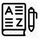 Vocabulary Dictionary Languages Icon