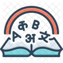 Vocabulary Language Alphabet Icon