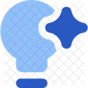 Ideia De IA Lampada Pensamento Inteligente Ícone