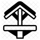 Holzvogelfutterstation Vogelhauschen Schreibvogelfutterstation Symbol