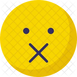 Voice Less Emoji Icon