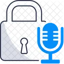 Voice Lock Voice Recognition Lock Voice Authentication Lock Icon