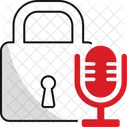 Voice Lock Voice Recognition Lock Voice Authentication Lock Icon