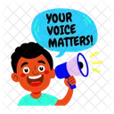 Announcement Voice Matter Loudspeaker Icon