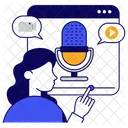 Voice Message Voice Text Audio Message Icon
