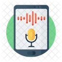 Voice Recognition App Mobile App Smartphone App Icon