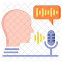 Voice Recognition Voice Command Identification Icon