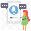 Mobile Microphone Voice Recorder Phone Voice Recorder Icon