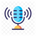 Podcast Microphone Recording Icon