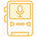 Voice Recording Duotone Line Icon Icon