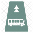 Voie De Bus Route Bus Icône