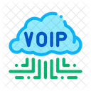 VoIP-Cloud-Technologie  Symbol