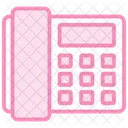 Voip Phone Duotone Line Icon Icon