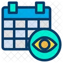 Voir Oeil Calendrier Icon