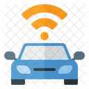 Voiture Autonome Signal Sans Fil Automatisation Icône