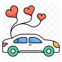 Voiture Amour Mariage Icône