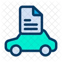 Document de voiture  Icône