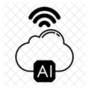 Voix IA Dans Le Cloud Icône