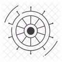 Volante Volante De Navio Direcao De Carro Ícone