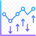 Volatilidade Mercado Estatisticas Ícone